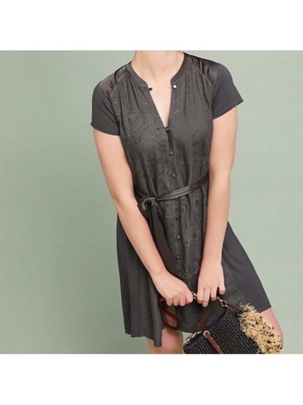 Anthropologie | Tiny Embroidered Dress